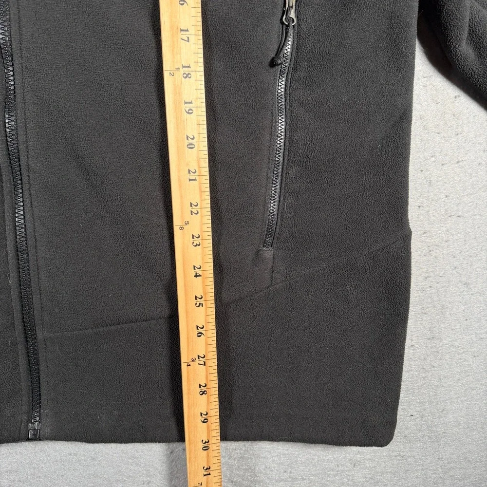 The North‎ Face Mens Fleece Jacket Full Zip Black XL Pockets Outdoor